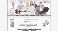 Desktop Screenshot of 24sound.at