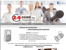 Tablet Screenshot of 24sound.at